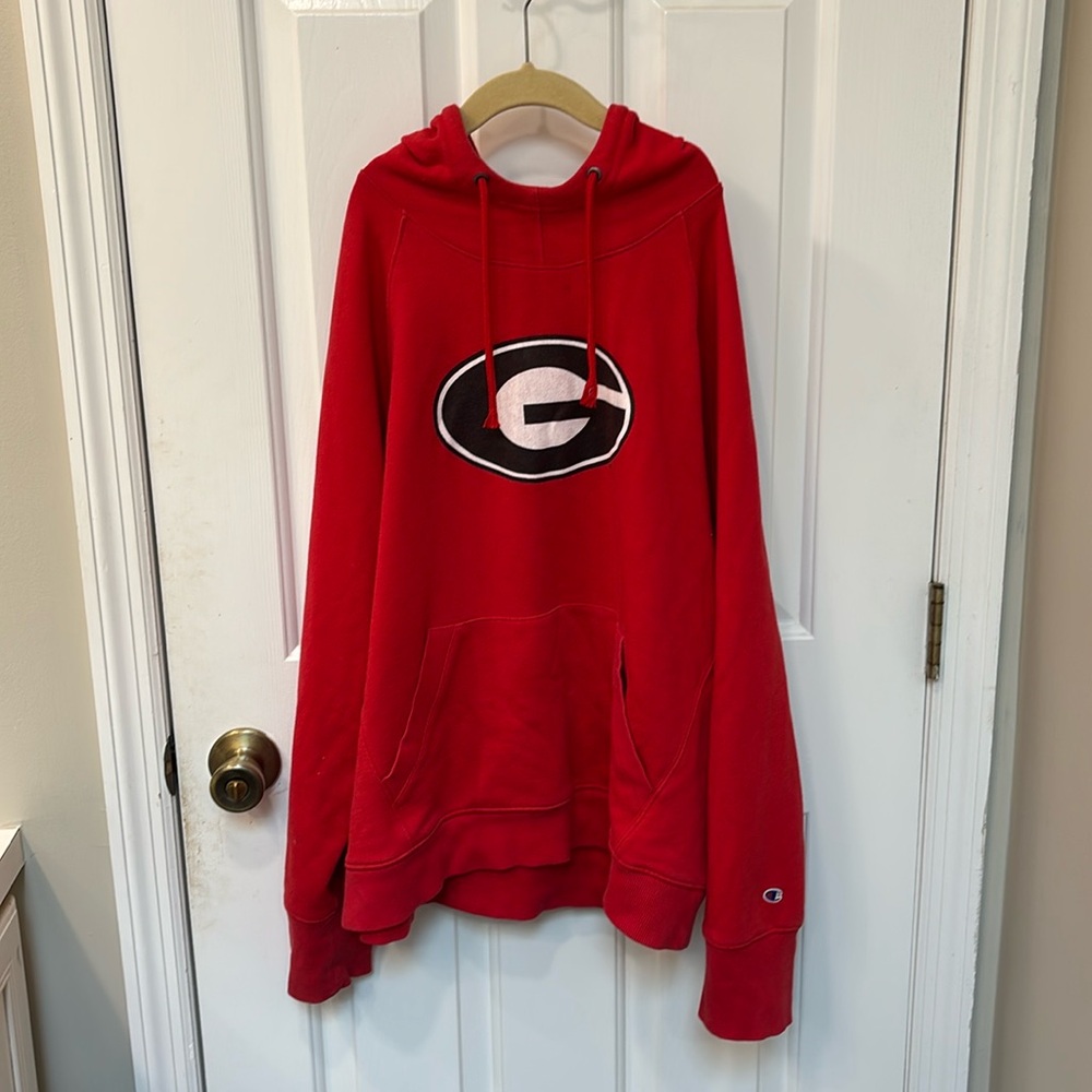 Red Hooded UGA Sweatshirt